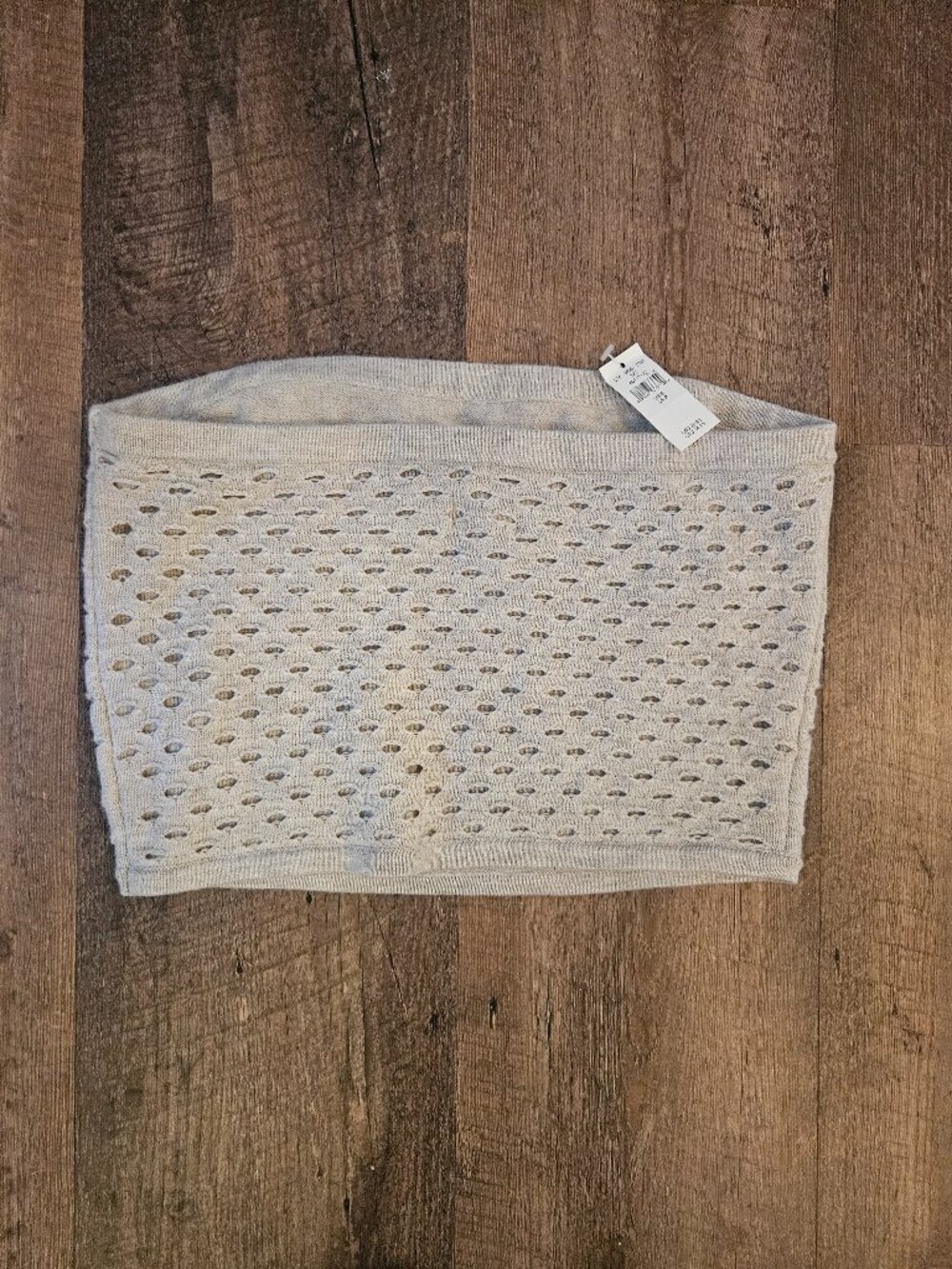 Aerie NWT Pointelle Knit Tube Top Cream Size Small - Picture 4 of 5
